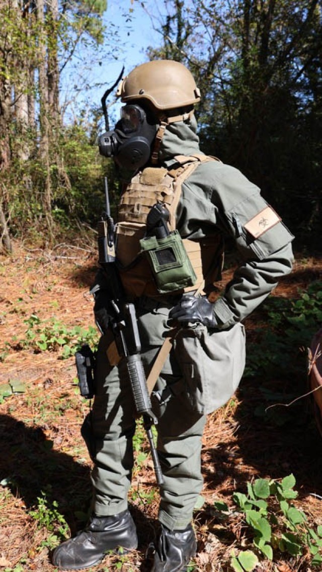 A RDAX Dragon Spear participant models the new UIPE FOS GP suit
