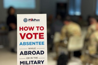 Get out the vote effort comes to USAG-Italy ahead of 2024 election
