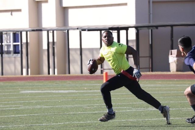 Camp Zama tops Atsugi in annual Army-Navy flag football match-up