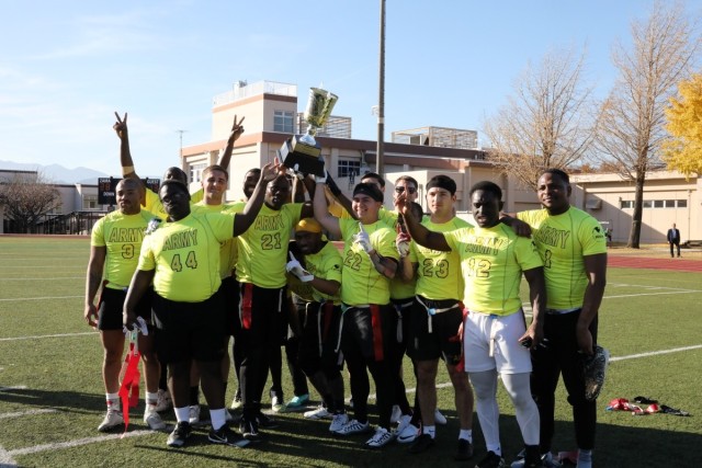 Camp Zama tops Atsugi in annual Army-Navy flag football match-up