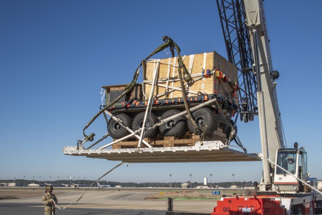  Airborne Soldiers drop test new Small Multipurpose Equipment Transport