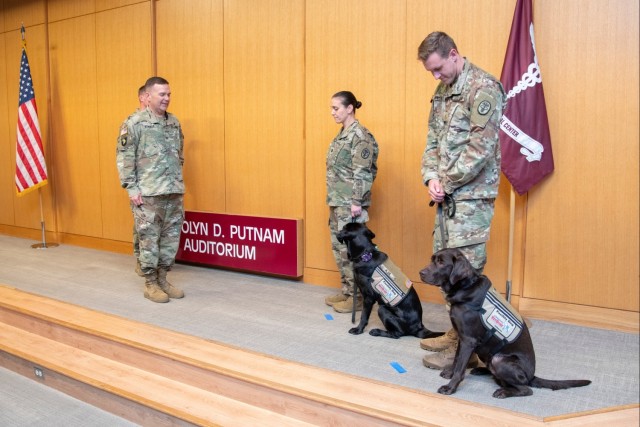 Brooke Army Medical Center commissions two new facility dogs
