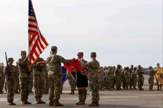 3rd Combat Aviation Brigade Uncases Colors