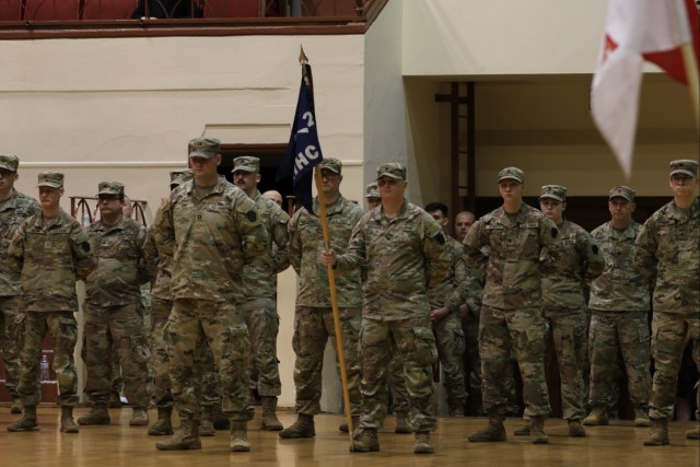 2-112th IN deployment ceremony