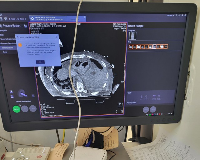 MTEAC conducts Follow-On Operational Test of a CT Scanner ISO, and the CT Scanner system