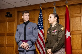 Cadet overcomes cancer, receives Foley Scholarship of Honor