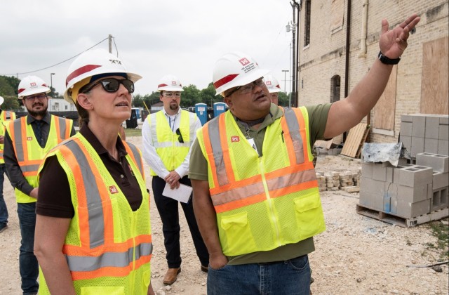 MG Colloton tours several SWF&#39;s JBSA construction projects