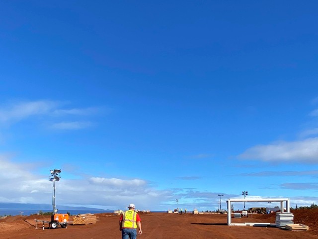 This is the place: USACE works Christmas Day on Temporary School for the Children of Maui