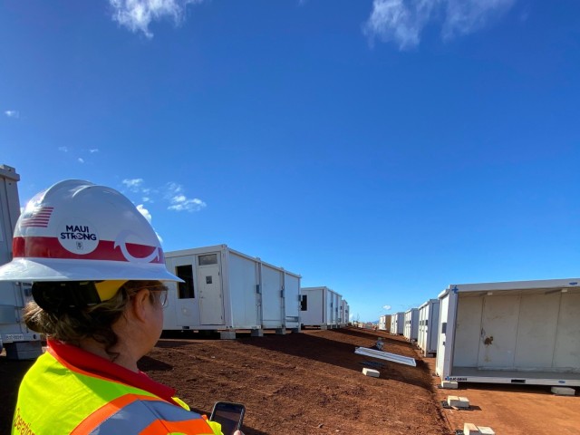 This is the place: USACE works Christmas Day on Temporary School for the Children of Maui