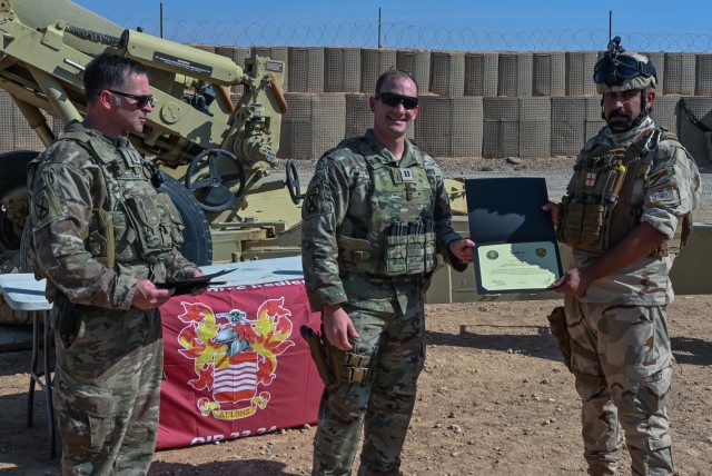 TF Redleg and Iraqi Soldiers Conduct Artillery Training