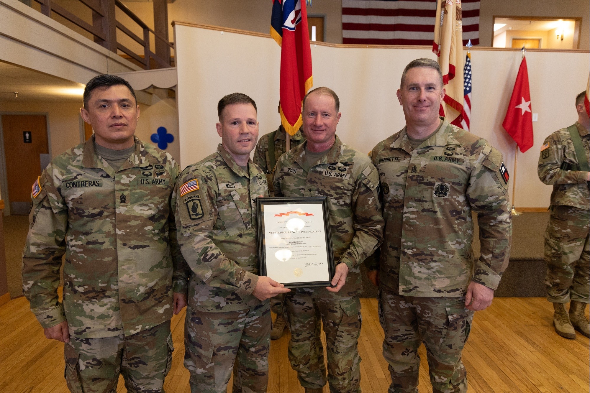 181st Infantry Brigade Receives Award For Work During Operation Allies ...