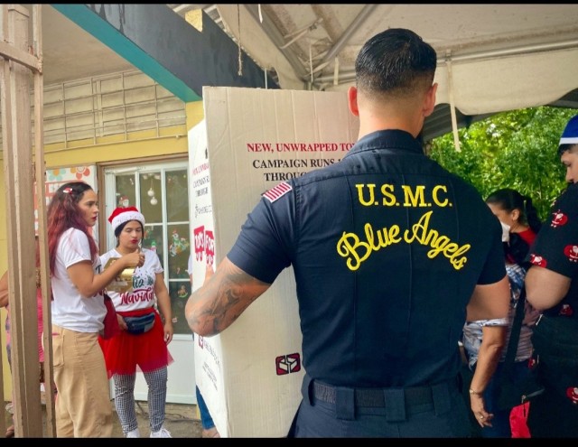 Puerto Rican Officer of the Blue Angels Transforms Her Childhood Hardships into Christmas Smiles for Less Fortunate Children of the Island