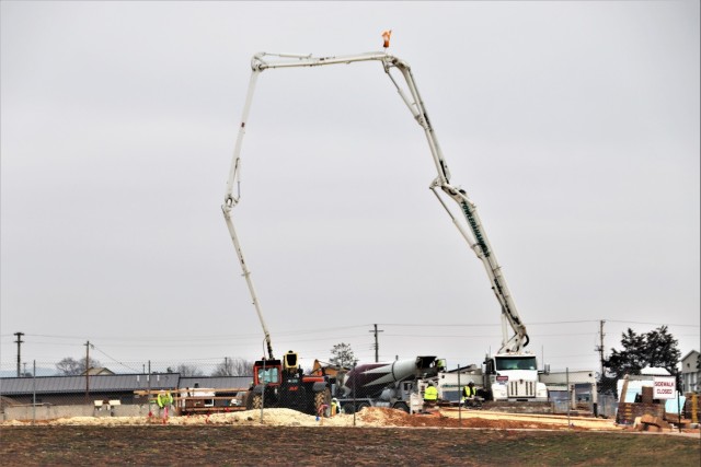 Building of third, four-story, 60,000-square-foot barracks at Fort McCoy continues as January 2024 begins