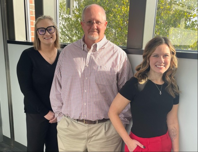 From left, DEVCOM Aviation & Missile Center&#39;s Amber Robinson Green, Waylon Young and Amber Holeman talk about their mentoring experience for January&#39;s Mentorship Month.