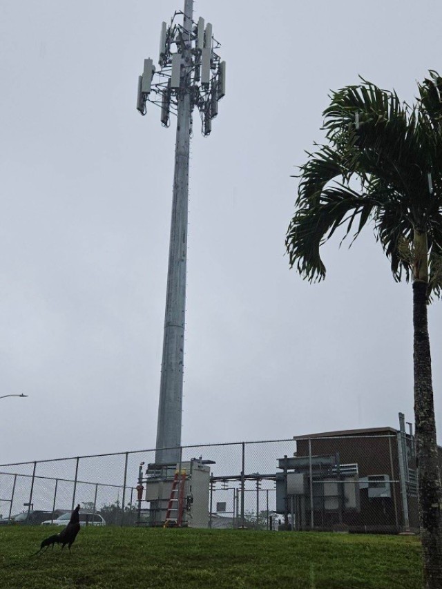 Service members and families on Helemano Military Reservation can now enjoy significantly improved cell reception thanks to a new tower constructed through the Army & Air Force Exchange Service and Boingo Wireless.