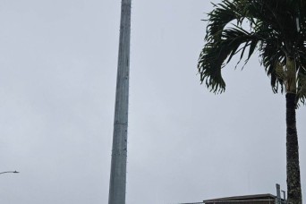 WHEELER ARMY AIRFIELD, Hawai’i — The Helemano Military Reservation recently celebrated the completion of the Dragon Tower, a new cellphone tower signifi...