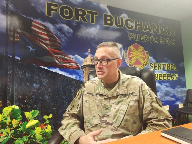 During a recent interview with El Vocero, one of the leading newspapers in Puerto Rico, Col. Charles N. Moulton, Fort Buchanan commander, stated that he is focused on providing better services and quality of life to the nearly 15,000 service members on the Island.