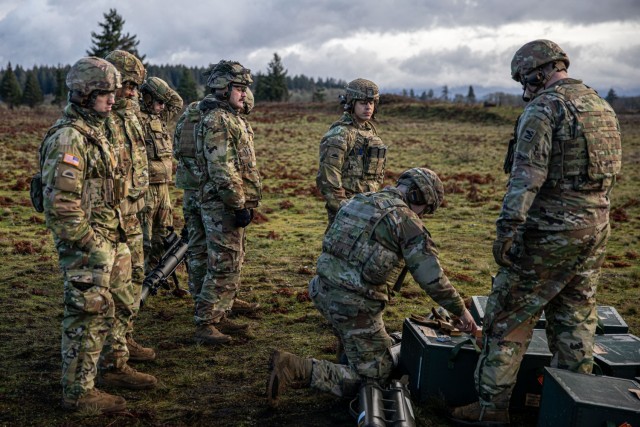 Washington National Guard Soldiers with the 81st Stryker Brigade Combat Team and 96th Troop Command conduct M3 Multi-Role Anti-Armor Anti-Personnel Weapon System (M3 MAAWS) live-fire training during a new weapons fielding event at Joint Base Lewis-McChord, Wash., Jan. 17, 2024. The live-fire exercise gives Soldiers an opportunity to familiarize themselves with new weapon systems being introduced to the 81st Stryker Brigade Combat Team and 96th Troop Command.