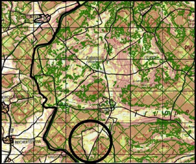 Figure 6. Ground slope analysis overlaid on MCOO (Operations Group, Joint Multinational Readiness Center)