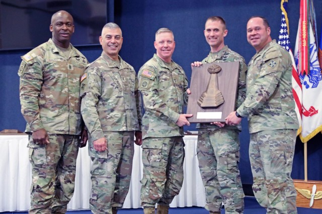 The 404th Support Battalion, 4th Aviation Brigade, Fort Carson, Colorado,  is awarded the 2023 Lt. Gen. Ellis D. Parker Award, Combat Service Support category, during the Aviation Senior Leader Forum awards dinner Jan. 24, 2024, at Fort Novosel,...