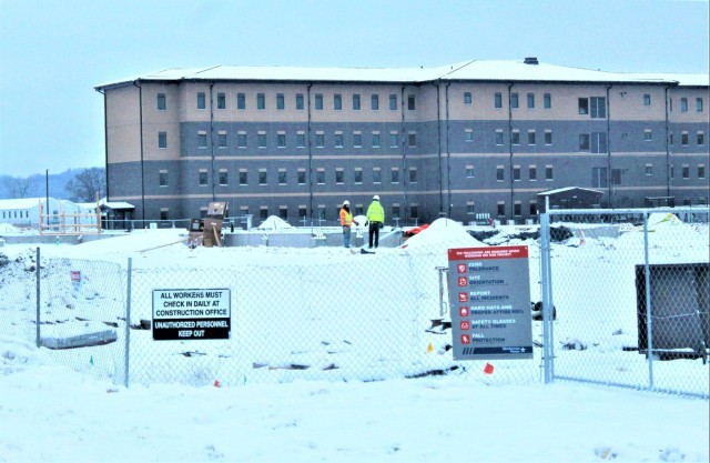 January 2024 barracks construction at Fort McCoy