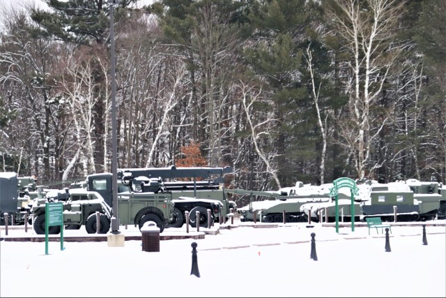 January 2024 views of Fort McCoy&#39;s Equipment Park