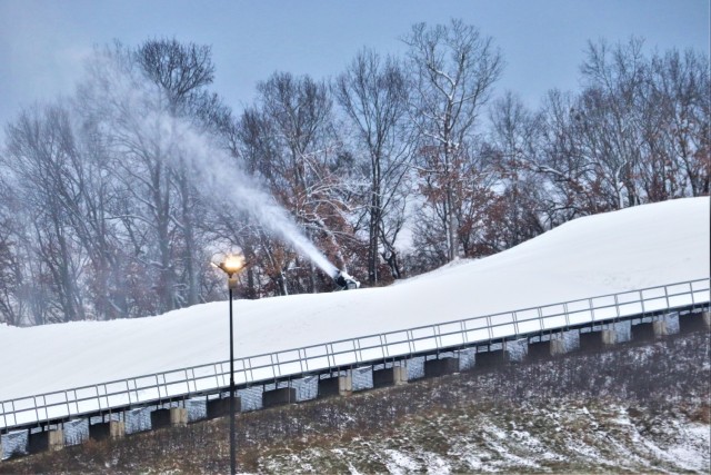 Snowmaking at Fort McCoy&#39;s Whitetail Ridge Ski Area
