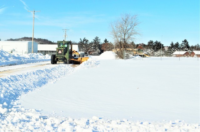 Winter weather hits Fort McCoy with snow, extreme cold in mid-January 2024
