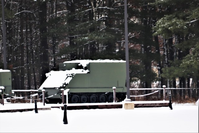 January 2024 views of Fort McCoy&#39;s Equipment Park
