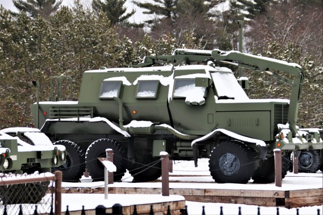 January 2024 views of Fort McCoy&#39;s Equipment Park