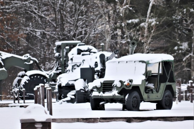 January 2024 views of Fort McCoy&#39;s Equipment Park