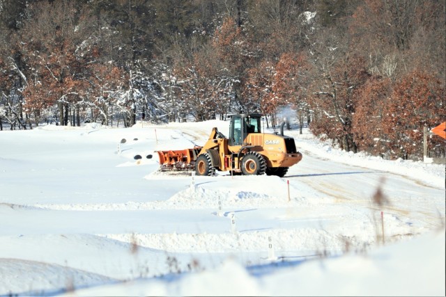 Winter weather hits Fort McCoy with snow, extreme cold in mid-January 2024