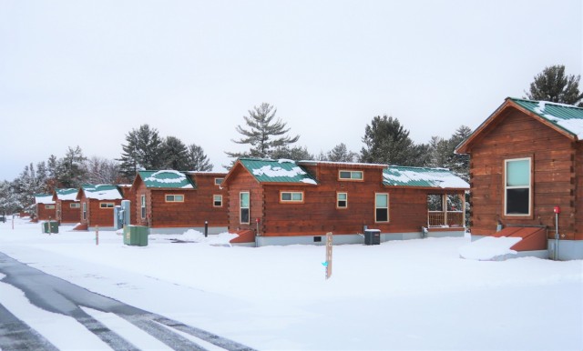 Cabins at Fort McCoy&#39;s Pine View Campground