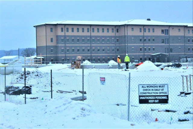 January 2024 barracks construction at Fort McCoy
