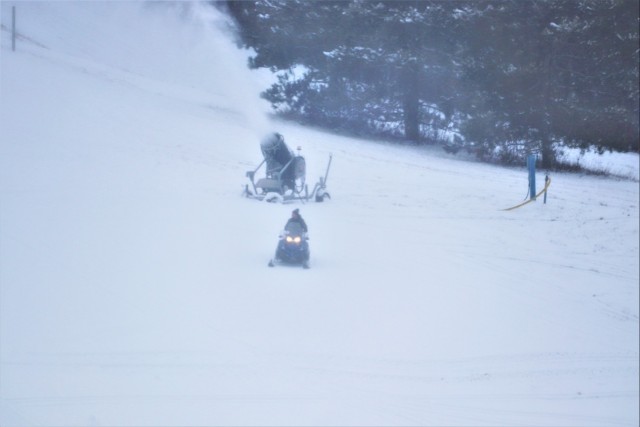 Snowmaking at Fort McCoy&#39;s Whitetail Ridge Ski Area