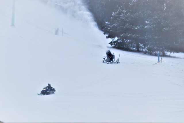 Snowmaking at Fort McCoy&#39;s Whitetail Ridge Ski Area