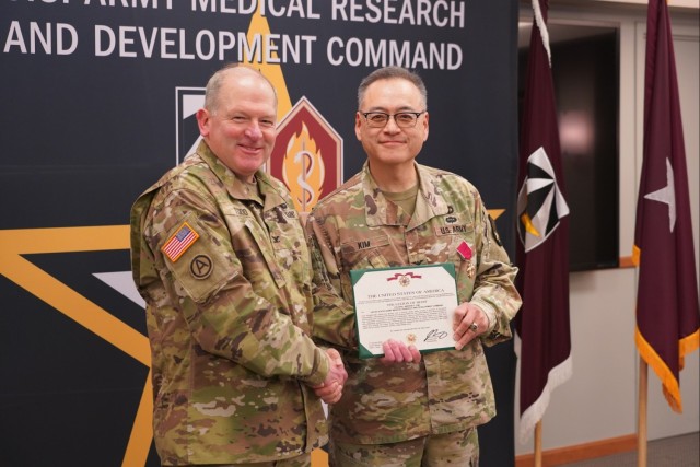 USAMRDC’s Col. Andrew Kim Retires After Two-Decade Career in Military Medicine