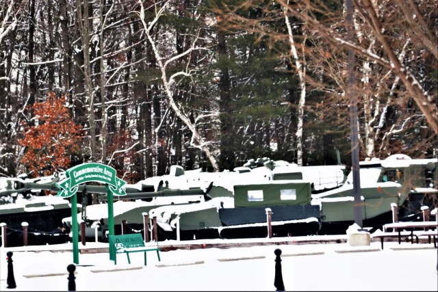 January 2024 views of Fort McCoy&#39;s Equipment Park