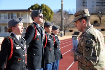 CAMP ZAMA, Japan – The Junior Reserve Officers’ Training Corps cadets of Zama Middle High School’s Trojan Battalion were tested on their attention to de...