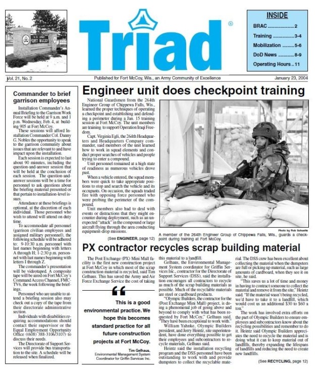 This Month in Fort McCoy History — January 2024