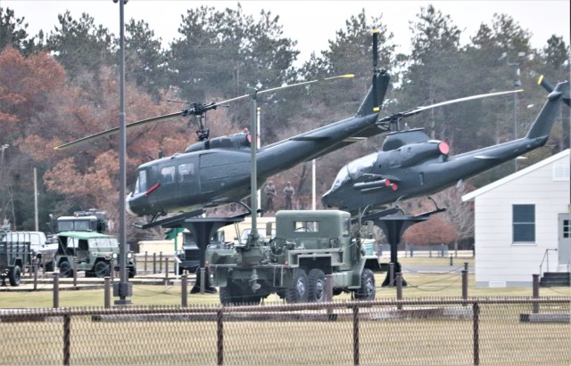 January 2024 views of Fort McCoy&#39;s Equipment Park