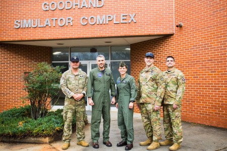 (Pictured from left to right) British Army Capt. Dylan Wallace, NASA Astronaut Col. Nicole Mann, NASA Astronaut Candidate Luke Delaney, Chief Warrant Officer 3 Stevenson Trumbull and DAC Casey Nixon work together at the Fort No...