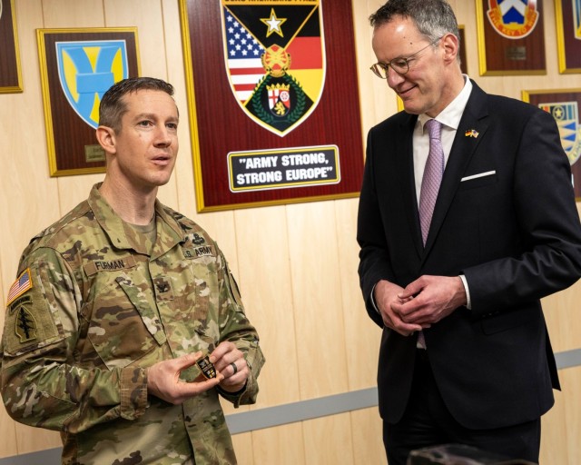 USAG Rheinland-Pfalz leaders outline future vision for Baumholder Military Community during visit from Rheinland-Palatinate Minister of the Interior