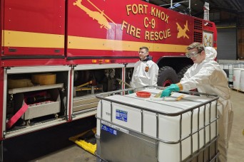 Fort Knox firefighters some of first in Army to replace discontinued fire suppressant foam