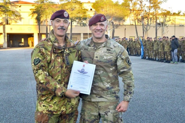 First Sky Soldier earns Italian Jumpmaster title