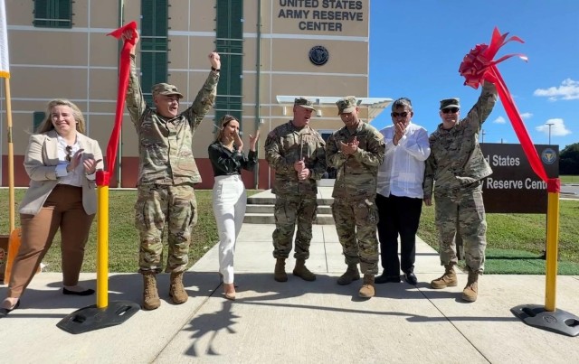 Ribbon cutting of the newest Army Reserve Center in the Caribbean

