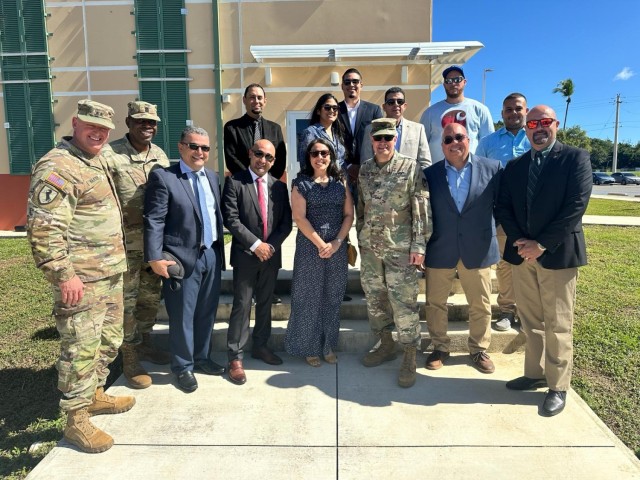 Ribbon cutting of the newest Army Reserve Center in the Caribbean