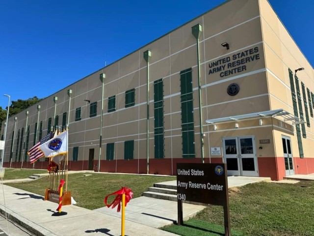 Ribbon cutting of the newest Army Reserve Center in the Caribbean