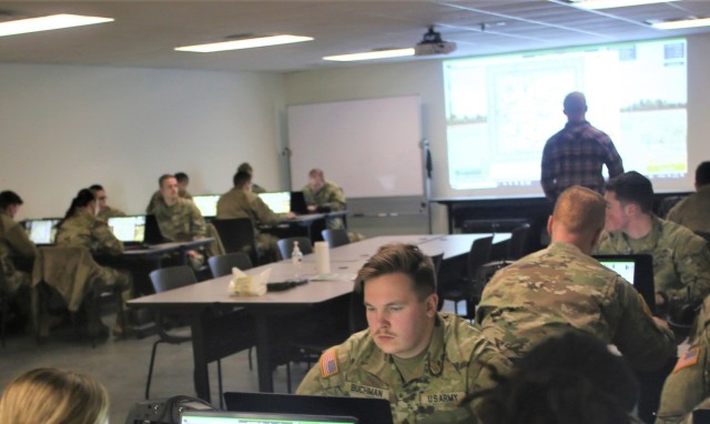 Fort McCoy NCO Academy students learn land-navigation at post’s Virtual Battle Space simulations complex