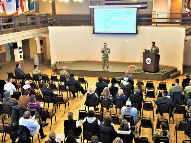 Fort McCoy Garrison commander holds first town hall meeting-workforce briefing for 2024